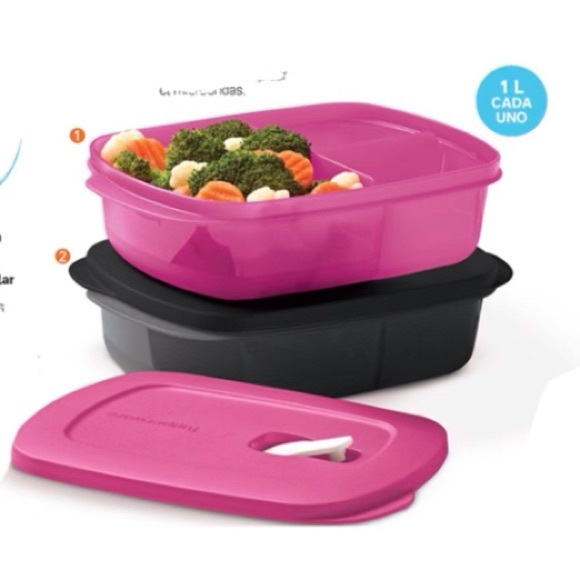 Tupperware Kitchen Crystalwave Microwave Reheatable Container Set